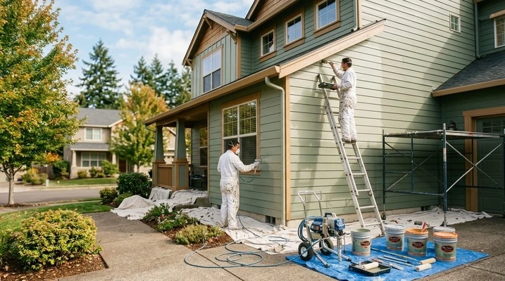 Best season to paint a house exterior in Oregon, including Portland and Gresham